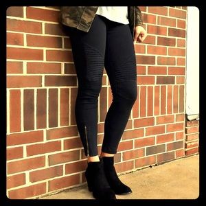 Black Moto leggings